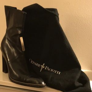 Cesare Paciotti Black Italian luxury boot